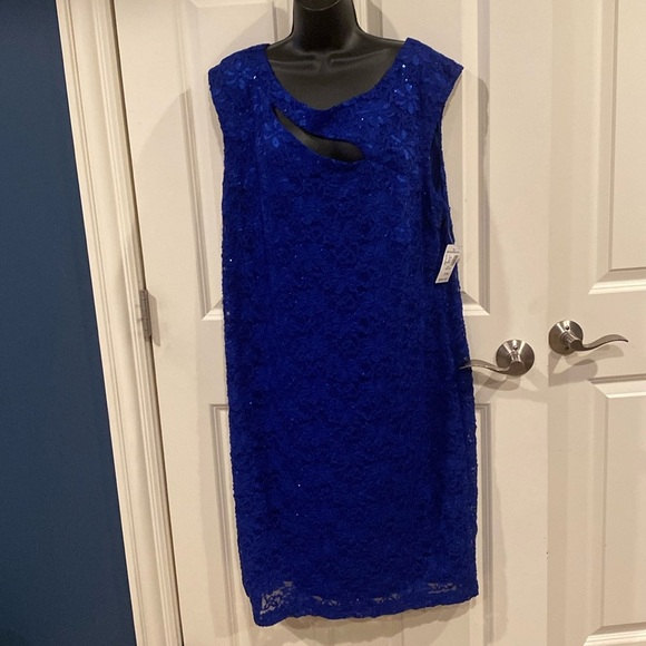 20 Roz & Ali blue sparkle dress - NWT - Picture 1 of 6